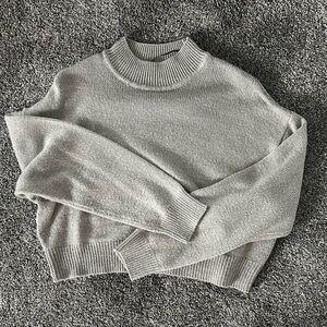 H&M divided sweater • high-neck • XS • gray • worn once in 3 years • no flaws